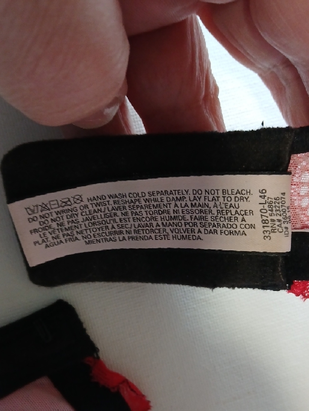 Victoria's Secret Pink, Red, & Black Sexy Dream Angels Lined Demi Faux Lace Bra - Picture 14 of 16